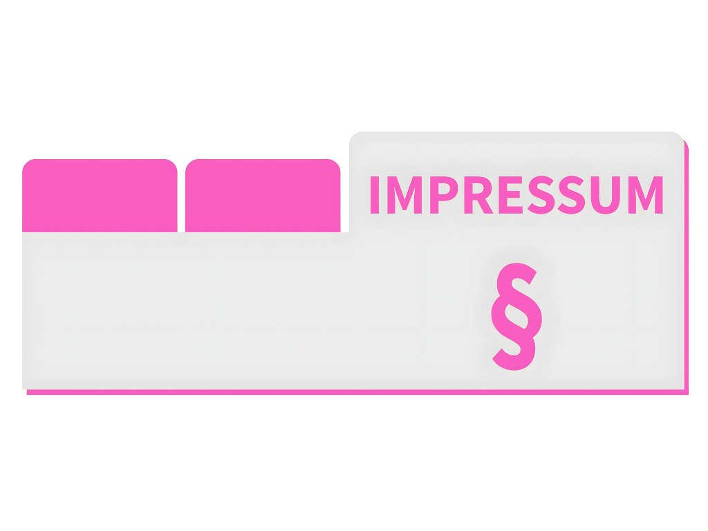 Impressum Symbol in Pink mit Paragraphenzeichen – Charlet Beauty Berlin, rechtlich geprüft & transparent